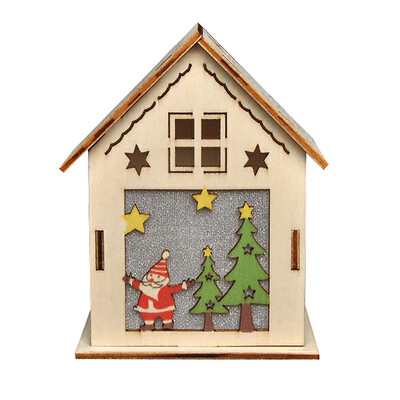 Siaonvr LED Light Wood House Christmas Tree Hanging Pandent Ornaments DIY Holiday Decor
Siaonvr LED Light Wood House Christmas Tree Hanging Pandent Ornaments DIY Holiday Decor