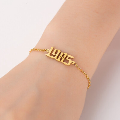 1980-2000 Pendant Charm Bracelets Stainless Steel Chain Jewelry Gifts For Women Men Baby Child Time Past Birthday Gifts
1980-2000 Pendant Charm Bracelets Stainless Steel Chain Jewelry Gifts For Women Men Baby Child Time Past Birthday Gifts