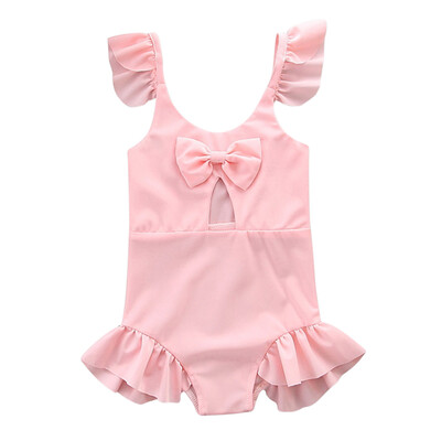 Summer Infant Baby Kids Girls Polyester Flying Short Sleeve One Piece Swimsuit Solid Color Bowknot Ruffle Comfortable Swimsuit
Summer Infant Baby Kids Girls Polyester Flying Short Sleeve One Piece Swimsuit Solid Color Bowknot Ruffle Comfortable Swimsuit