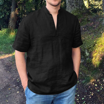 Toponeto Mens Baggy Cotton Linen Solid Pocket Short Sleeve V-Neck T Shirts Tops Blouses
Toponeto Mens Baggy Cotton Linen Solid Pocket Short Sleeve V-Neck T Shirts Tops Blouses