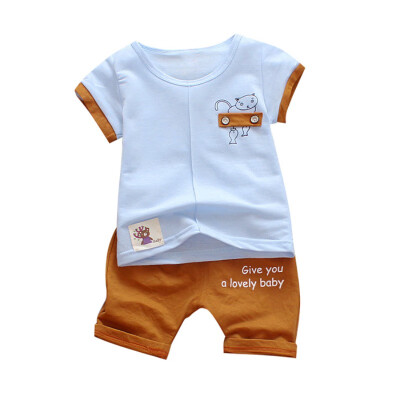 Baby Kid Boys Clothes Summer Toddler Kids Cartoon Cat Print Short Sleeve TopsPant Suit Children Boys Clothing Sets
Baby Kid Boys Clothes Summer Toddler Kids Cartoon Cat Print Short Sleeve TopsPant Suit Children Boys Clothing Sets