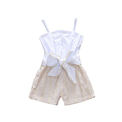 Summer Children Cute Jumpsuits Baby Girls Sleeveless Sling Bowknot Jumpsuit for Toddler Kids Romper Clothes
Summer Children Cute Jumpsuits Baby Girls Sleeveless Sling Bowknot Jumpsuit for Toddler Kids Romper Clothes