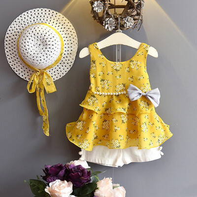 Baby Girls Casual Summer Floral Printed Bow Pearl Chiffon Set with Hat Clothes Tops Pants Set 3pcs 1-6T Toddler Girls Clothes
Baby Girls Casual Summer Floral Printed Bow Pearl Chiffon Set with Hat Clothes Tops Pants Set 3pcs 1-6T Toddler Girls Clothes