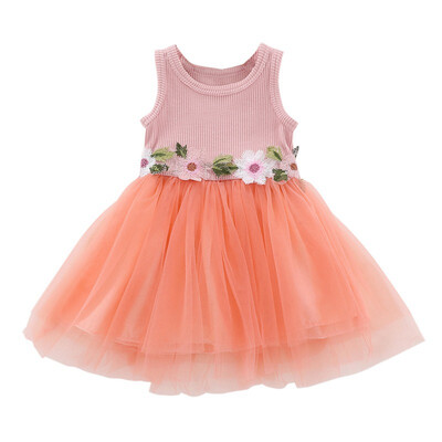 Flowers Baby Girls Dress Sleeveless Flower Kids Dress With Mesh Party Kids Toddler Knitted Princess Sundress
Flowers Baby Girls Dress Sleeveless Flower Kids Dress With Mesh Party Kids Toddler Knitted Princess Sundress