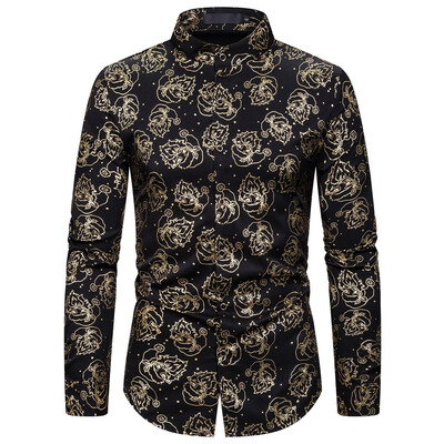 Tailored Mens Casual Turn-down Collar Long Sleeve Shirt Gentleman Printing Wedding Tops
Tailored Mens Casual Turn-down Collar Long Sleeve Shirt Gentleman Printing Wedding Tops