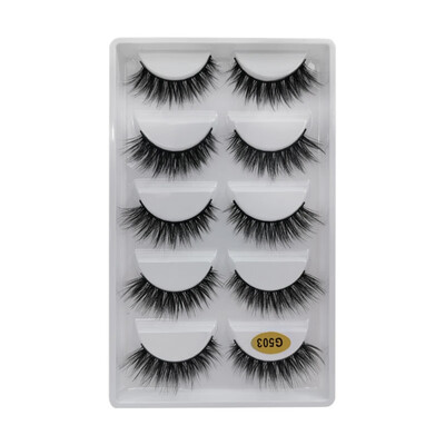 Natural Dense Slender Curling Handmade Fake Eyelash 5Pair Mink False Eyelashes Reusable eyelash extension long makeup for beauty
Natural Dense Slender Curling Handmade Fake Eyelash 5Pair Mink False Eyelashes Reusable eyelash extension long makeup for beauty