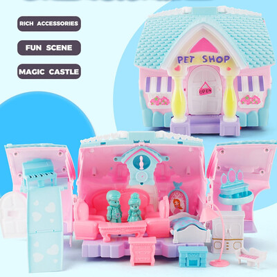 Siaonvr Miniature Princess Magical Deformation Villa DIY Doll House Christmas Toy Gift
Siaonvr Miniature Princess Magical Deformation Villa DIY Doll House Christmas Toy Gift