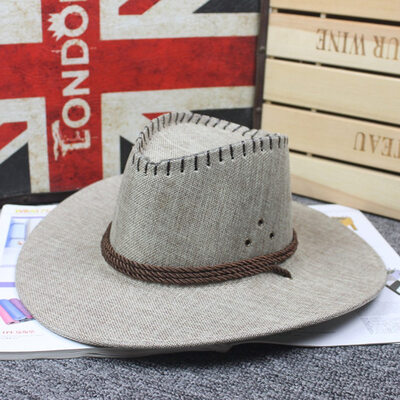 5 Colors High Quality Fashion Men Cosplay Leather Western Cowboy Hat Men Outdoor Sunhat
5 Colors High Quality Fashion Men Cosplay Leather Western Cowboy Hat Men Outdoor Sunhat