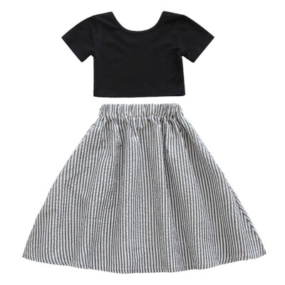Toddler Baby Girls Clothes Set Summer Short Sleeve BlouseStripe Print Skirts Casual Outfits Sets Girl Clothing Childrens Set
Toddler Baby Girls Clothes Set Summer Short Sleeve BlouseStripe Print Skirts Casual Outfits Sets Girl Clothing Childrens Set