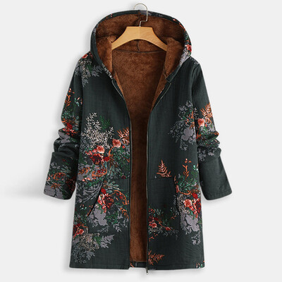 Tailored Women Vintage Flowers Print Fleece Hooded Plus Size Long Sleeve Jacket Coat
Tailored Women Vintage Flowers Print Fleece Hooded Plus Size Long Sleeve Jacket Coat