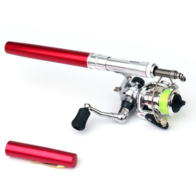 Portable Pocket Mini Fishing Rod Telescopic Fishing Pole Pen Shape Folded Fishing Rod With Metal Spinning Reel Wheel
Portable Pocket Mini Fishing Rod Telescopic Fishing Pole Pen Shape Folded Fishing Rod With Metal Spinning Reel Wheel