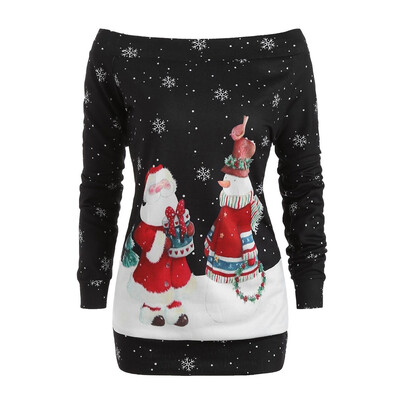 Tailored Womens Christmas 1950s Red Lady Off Shoulder Sweatshirt Print Sling Tops Blouse
Tailored Womens Christmas 1950s Red Lady Off Shoulder Sweatshirt Print Sling Tops Blouse