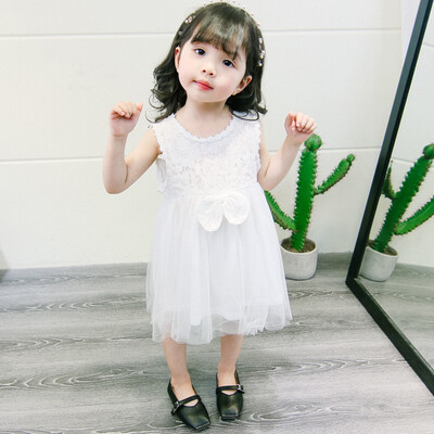 Children Baby Girls Dress Summer Stitching Lace Mesh Bow Princess Cute Sweet Sleeveless Dress 1-5Y Lovely Toddler Girl Clothes
Children Baby Girls Dress Summer Stitching Lace Mesh Bow Princess Cute Sweet Sleeveless Dress 1-5Y Lovely Toddler Girl Clothes