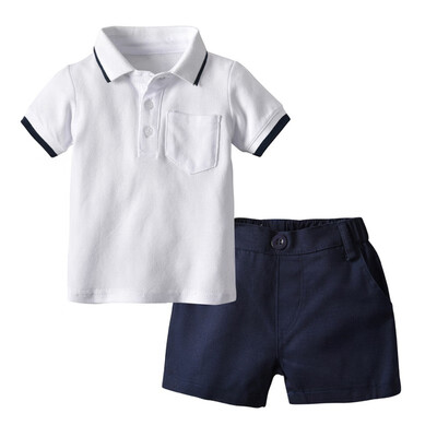 Summer Baby Boy Clothes Turn-down Collar Short Sleeve T-Shirt Tops Shorts Casual Outfits Clothes
Summer Baby Boy Clothes Turn-down Collar Short Sleeve T-Shirt Tops Shorts Casual Outfits Clothes