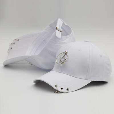 New Cap Female Korean Chaopai Joker Student Stars with Spring&Summer Street Iron Ring Hip Hop Baseball Cap Male
New Cap Female Korean Chaopai Joker Student Stars with Spring&Summer Street Iron Ring Hip Hop Baseball Cap Male