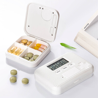 Vilscijon Wei simple kit portable one week mini compartment portable medicine storage box intelligent timing electronic reminder kit 4 grid 8228
Vilscijon Wei simple kit portable one week mini compartment portable medicine storage box intelligent timing electronic reminder kit 4 grid 8228