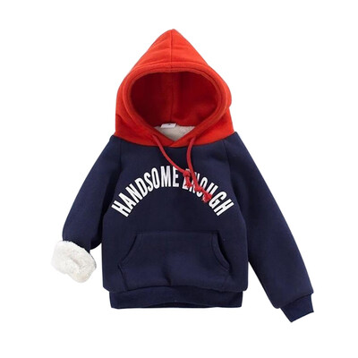 Autumn Toddlers Kids Hoodies Baby Girl Boy Cartoon Letter Print Hoodie Sweatshirts With Pocket Casual Long Sleeve Outerwear