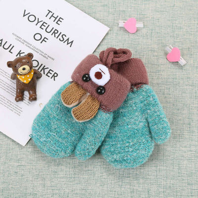 Cute Cartoon Bear Baby Gloves Winter Wool Plus Thick Full Rope Finger Mittens Warm Knitted Gloves
Cute Cartoon Bear Baby Gloves Winter Wool Plus Thick Full Rope Finger Mittens Warm Knitted Gloves