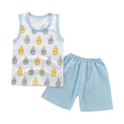 Boys Girls Sleeveless Clothing Children Summer Clothes Cartoon Clothing Set T-shitPants Cotton Casual Outfits Sets
Boys Girls Sleeveless Clothing Children Summer Clothes Cartoon Clothing Set T-shitPants Cotton Casual Outfits Sets