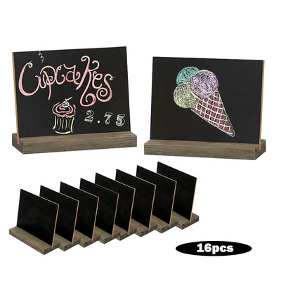 816Pcs Mini Wooden Blackboard with Stand 6" Retro Desktop Blackboard Sign Message Wedding Party Label Table Decor
816Pcs Mini Wooden Blackboard with Stand 6" Retro Desktop Blackboard Sign Message Wedding Party Label Table Decor
