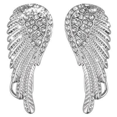 New Women Vintage Punk Angel Wings Ear Studs Crystal Stud Earrings Fashion Diamond Stud Earrings For Party Club Jewelry
New Women Vintage Punk Angel Wings Ear Studs Crystal Stud Earrings Fashion Diamond Stud Earrings For Party Club Jewelry