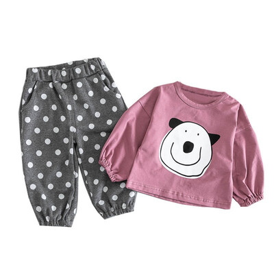 Kids Clothes Autumn Baby Girl Clothes Set Long Sleeve Toddler Girl Clothes Cartoon T-ShirtDot Pants Girls Clothing Fashion 2018
Kids Clothes Autumn Baby Girl Clothes Set Long Sleeve Toddler Girl Clothes Cartoon T-ShirtDot Pants Girls Clothing Fashion 2018