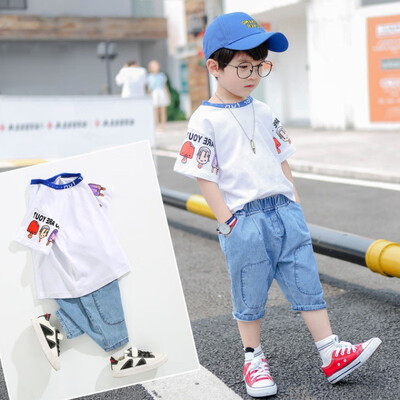 2PcsSet Summer Children Baby Boys Casual Short Sleeve Cartoon Print T-shirt TopsShorts Costume Set
2PcsSet Summer Children Baby Boys Casual Short Sleeve Cartoon Print T-shirt TopsShorts Costume Set