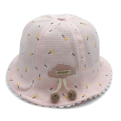 Baby Girl cap Sun Hats Fisherman Cap Cotton boy hats Bowknot Children Infant Bebes Kids Spring Summer
