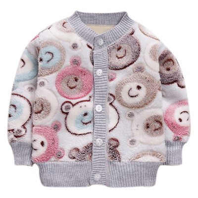 Children Autumn Cardigan Clothes Cute Cartoon Print Plus Velvet Thickening Warm Long Sleeves Coats Kids Boys Girls Sweater Coats
Children Autumn Cardigan Clothes Cute Cartoon Print Plus Velvet Thickening Warm Long Sleeves Coats Kids Boys Girls Sweater Coats