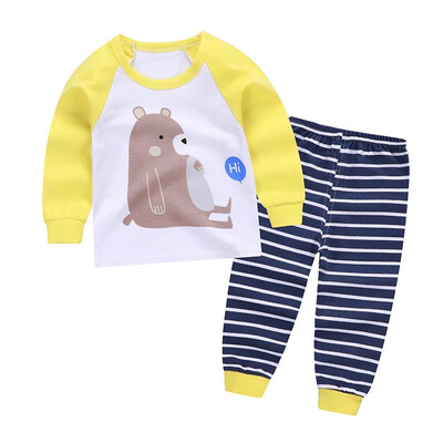 Baby Boy Girl Clothes Set Autumn Spring Long Sleeve Cartoon Animal Tops Blouse Striped Trousers Long Pants 2pcsOutfits
Baby Boy Girl Clothes Set Autumn Spring Long Sleeve Cartoon Animal Tops Blouse Striped Trousers Long Pants 2pcsOutfits