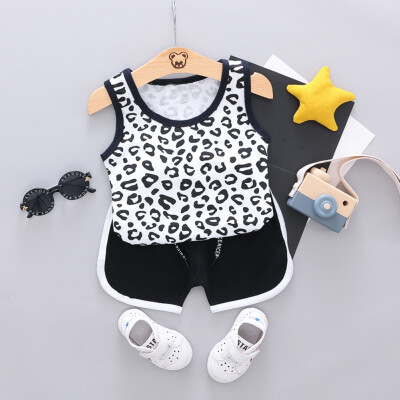 2PcsSet Summer Children Baby Boys Cotton Casual Sleeveless Leopard Vest TopsShorts Suits Costume Set
2PcsSet Summer Children Baby Boys Cotton Casual Sleeveless Leopard Vest TopsShorts Suits Costume Set