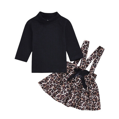 Girls Clothes Sets T-Shirt Leopard Suspender Skirt Girls Sweet Solid Color Long Sleeve Spring And Autumn
Girls Clothes Sets T-Shirt Leopard Suspender Skirt Girls Sweet Solid Color Long Sleeve Spring And Autumn