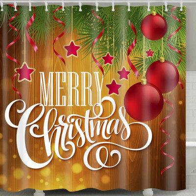 Christmas Shower Curtain Waterproof Mildew Bath Decorative Shower Curtain Set HD Printed Polyester Bath Covers With 12 C-Shape
Christmas Shower Curtain Waterproof Mildew Bath Decorative Shower Curtain Set HD Printed Polyester Bath Covers With 12 C-Shape