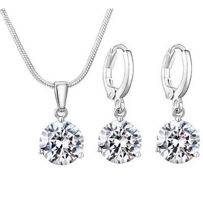 Women Girls Geometric Crystal Zircon Necklace Pierced Earrings Set Alloy Drop Pendant Decor Accessories
Women Girls Geometric Crystal Zircon Necklace Pierced Earrings Set Alloy Drop Pendant Decor Accessories