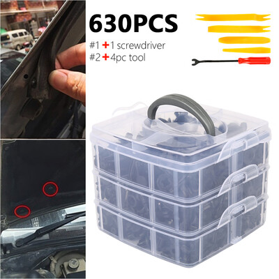635 pcs car fasteners with hand tool Bumper door panel Auto rivet fender motor cover push Universal fastener clips
635 pcs car fasteners with hand tool Bumper door panel Auto rivet fender motor cover push Universal fastener clips