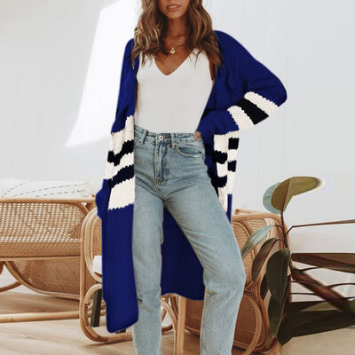 Toponeto Women Fashion Casual Stripe Open Front Long Sleeve Knit Sweater Cardigans Coat
Toponeto Women Fashion Casual Stripe Open Front Long Sleeve Knit Sweater Cardigans Coat