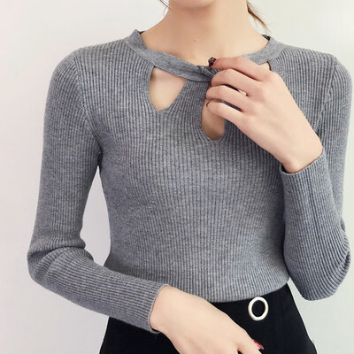 Slim Hollow Solid Color Sweater Women Korean Style Round Neck Sweet Sweaters Female Fashion Casual Knit Pullover
Slim Hollow Solid Color Sweater Women Korean Style Round Neck Sweet Sweaters Female Fashion Casual Knit Pullover