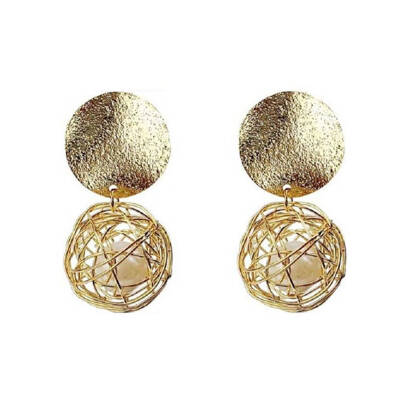 Women Geometrical Figure Metal Ball Drop Pearl Filled Earrings Girlish Eardrop Ear Decoration Jewelry
Women Geometrical Figure Metal Ball Drop Pearl Filled Earrings Girlish Eardrop Ear Decoration Jewelry