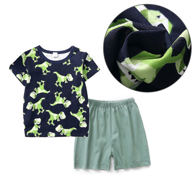 Boys Cotton Dinosaur Print Tops Blouse T-shirtShorts Casual Short Sleeve Outfits Sets
Boys Cotton Dinosaur Print Tops Blouse T-shirtShorts Casual Short Sleeve Outfits Sets