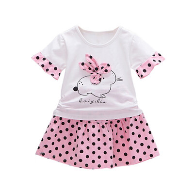 Baby Girls Clothes Casual Summer Cartoon Rabbit Printed Tops Blouse Short Skirts Suits Toddler Costume Set
Baby Girls Clothes Casual Summer Cartoon Rabbit Printed Tops Blouse Short Skirts Suits Toddler Costume Set