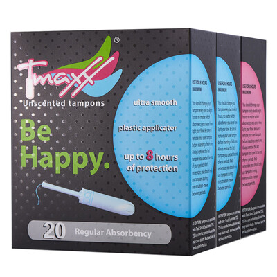 Tmaxx catheter type tampon without fragrance 40 ordinary type 20 pieces large 60 cycle combination imported from Germany
Tmaxx catheter type tampon without fragrance 40 ordinary type 20 pieces large 60 cycle combination imported from Germany