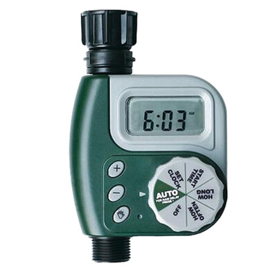 Battery Operated Single Outlet Electronic Digital Programmable Faucet Timer Cycles Easily From Set Clock
Battery Operated Single Outlet Electronic Digital Programmable Faucet Timer Cycles Easily From Set Clock
