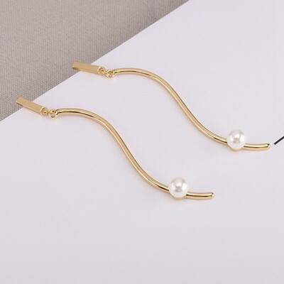 Gold Color Earrings With Pearls Bohemian Dangle Beads Earrings For Women Jewelery Fashionable Gifts
Gold Color Earrings With Pearls Bohemian Dangle Beads Earrings For Women Jewelery Fashionable Gifts