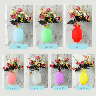 Wall Mounted Silicone Vase with Suction Cups Easy Install Floret Bottle Decorative Decoration Punch Free Hanging Wall Art Decor
Wall Mounted Silicone Vase with Suction Cups Easy Install Floret Bottle Decorative Decoration Punch Free Hanging Wall Art Decor