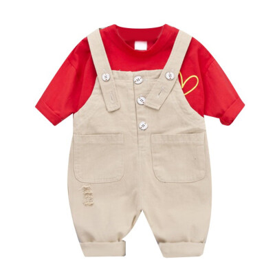Autumn Baby Boy Girl Cute Outfits Long Sleeve Heart Print T-shirt BlouseStrap Trousers Casual Sets
Autumn Baby Boy Girl Cute Outfits Long Sleeve Heart Print T-shirt BlouseStrap Trousers Casual Sets