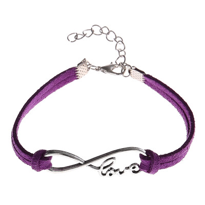 1 PCS Fashion Style Vintage Charm Bracelet Handmade Braided Women Men Infinity Love Leather Bracelet
1 PCS Fashion Style Vintage Charm Bracelet Handmade Braided Women Men Infinity Love Leather Bracelet