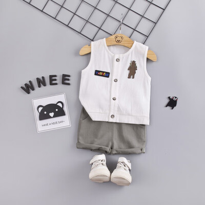 2PcsSet Summer Baby Boys Girls Casual Sleeveless Cartoon Bear Print Vest TopsShorts Suits Costume Set
2PcsSet Summer Baby Boys Girls Casual Sleeveless Cartoon Bear Print Vest TopsShorts Suits Costume Set