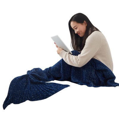 Mermaid Tail Blanket Knitted Yarn Handmade Crochet Mermaid Blanket Children Throw Bed Wrap Super Soft Sleeping Bed 1pcs Lot
Mermaid Tail Blanket Knitted Yarn Handmade Crochet Mermaid Blanket Children Throw Bed Wrap Super Soft Sleeping Bed 1pcs Lot
