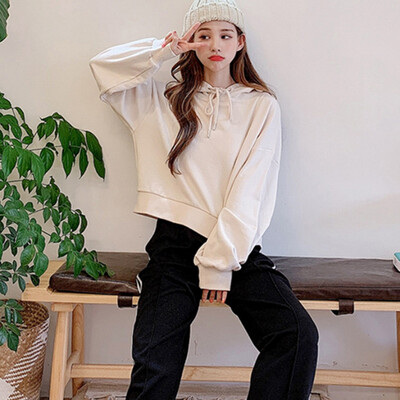 Sweatshirt Women Harajuku Hoodies Girls Solid Color Hooded Tops Long sleeve New Social Korea style Winter 2019 Thin Coat
Sweatshirt Women Harajuku Hoodies Girls Solid Color Hooded Tops Long sleeve New Social Korea style Winter 2019 Thin Coat