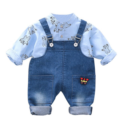 Infant Newborn Boy Girl Autumn Outfits Long Sleeve Cartoon Animal Print TopStrap Trousers Children Toddler Casual Sets
Infant Newborn Boy Girl Autumn Outfits Long Sleeve Cartoon Animal Print TopStrap Trousers Children Toddler Casual Sets